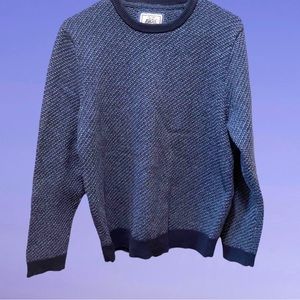 JOS A BANK 1905 Mens Sz Medium Navy Blue 100% Cotton Sweater